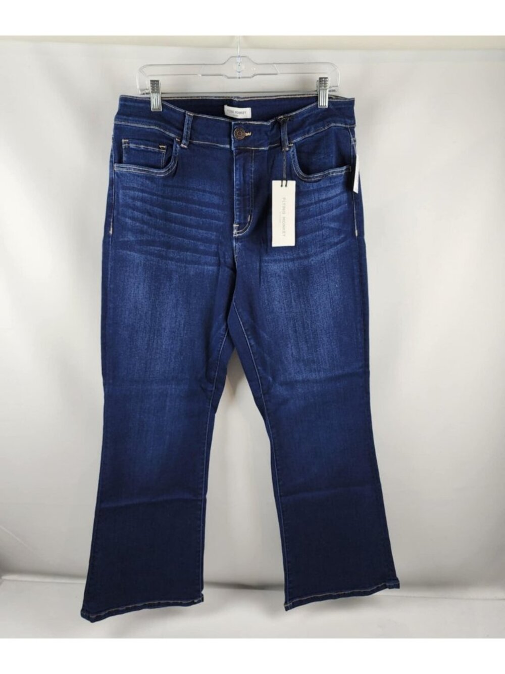 Flying Monkey Jeans Womens Plus 18W Blue Bootcut High Rise Denim (36x29) NWT